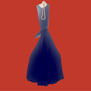 Ralph Lauren Navy Silk Dress